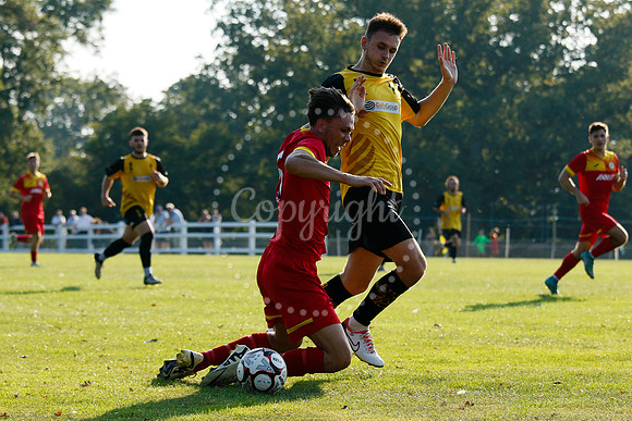 Football action from Walsham-le-Willows vs Fakenham Town