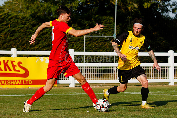 Football action from Walsham-le-Willows vs Fakenham Town