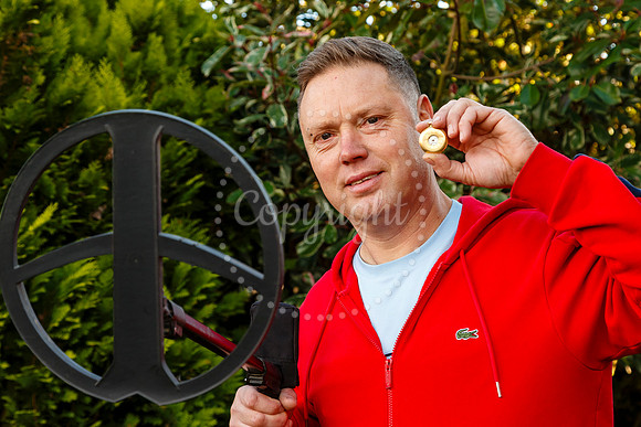 Metal detectorist Rob Webster
