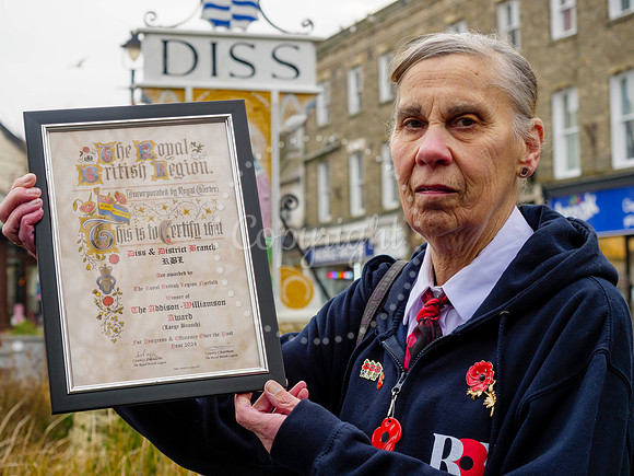 Diss and District Royal British Legion have won the Addison-Will