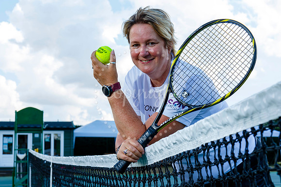 Polly Allen at Wortham Tennis Club who’ll be taking up the cha