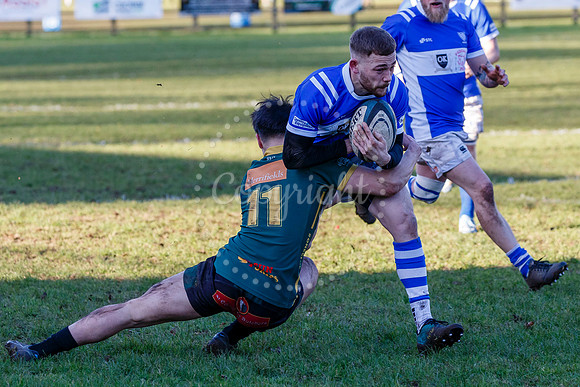Rugby action from Diss vs Bury St Edmunds II