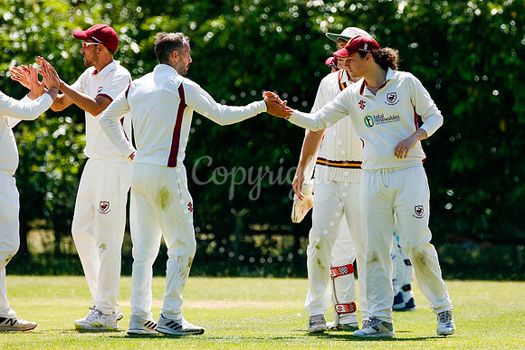 Cricket action from Old Buckenham vs Lowestoft