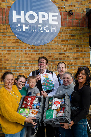 Hope Church on Vince's Road in Diss launch their Christmas Foodbank campaign.