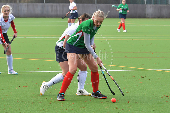 Newark Ladies 2nds ( white) v Newark Ladies 3rds (green) hockey