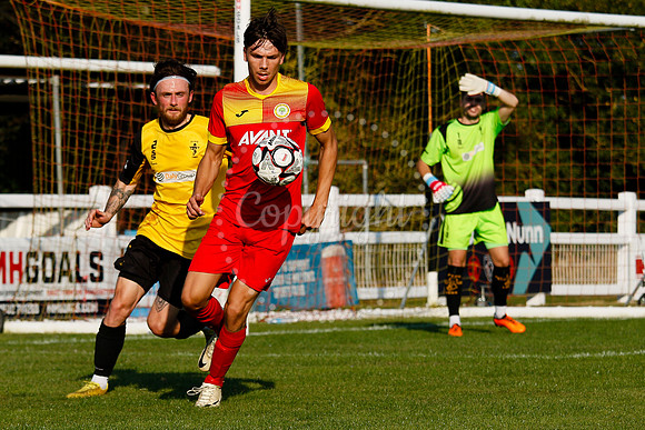 Football action from Walsham-le-Willows vs Fakenham Town