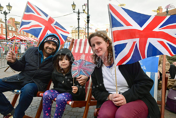 VE Day celebrations in Newark Market Place