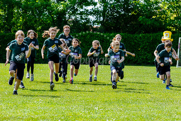 School children at Wortham Primary school are running a mini mar