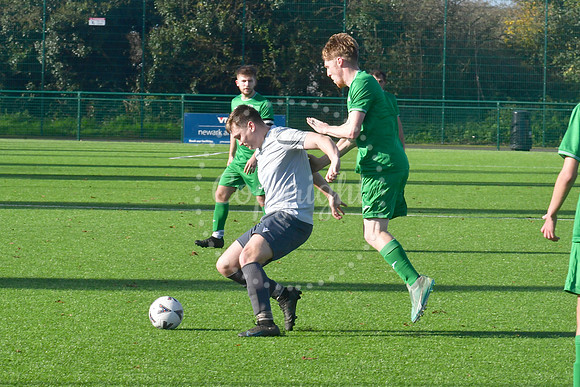 RHP Sports and Social (green) v Laxton Athletic (grey) football