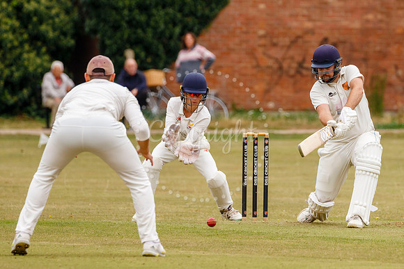 Cricket action from Diss vs Great Melton