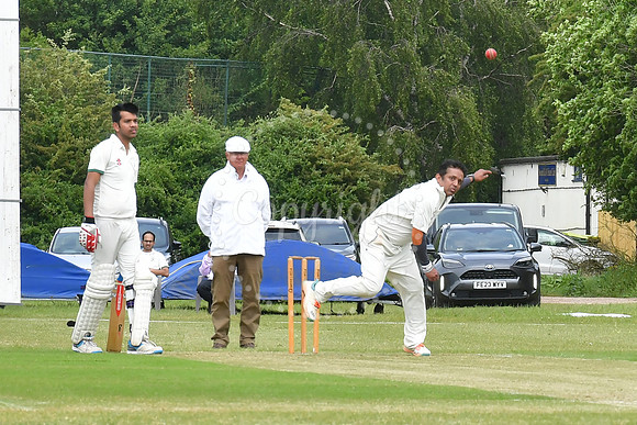 Newark R&M 1st XI v BAsford Mill CC cricket action