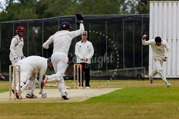 Cricket action from Garboldisham v Fakenham