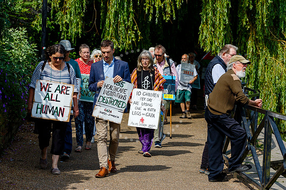 Waveney Valley MP Adrian Ramsay joined the vigil in Diss for the