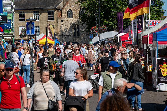 Bury St Edmunds town centreBury St Edmunds Food and Drink Festi