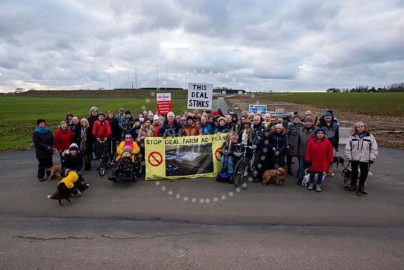 Residents of Bressingham are staging a protest outside AD plant