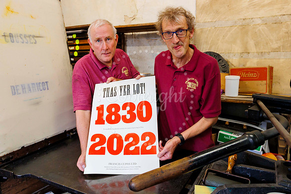 Richard Lord and John Harding of Cupriss printers which has clos