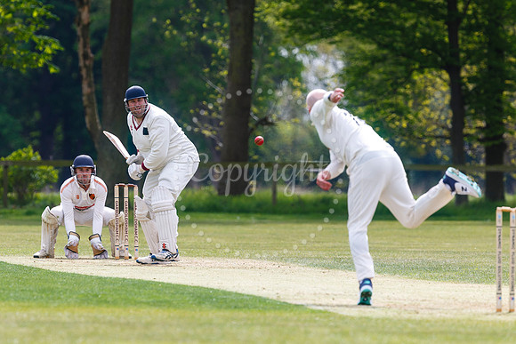 Cricket action from Garboldisham and Diss.