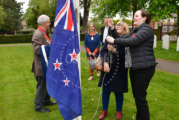 Anzac Day at Newark Cemetery