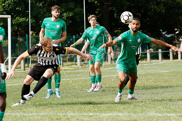 Football acton from Harleston Town vs  Biggleswade Town