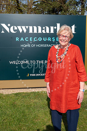 NJ  Rowley Mile racecourse.Joy Uney in the same place she was p