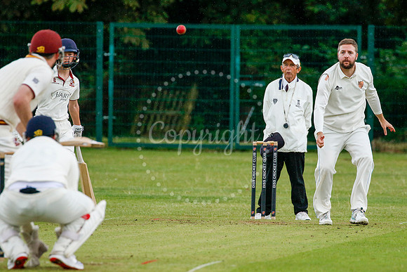 Cricket action from Diss vs Downham Stow II