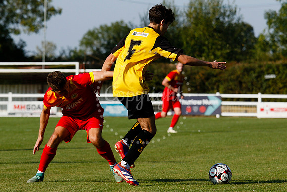 Football action from Walsham-le-Willows vs Fakenham Town