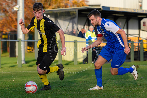 Football action from Debenham LC v Cornard