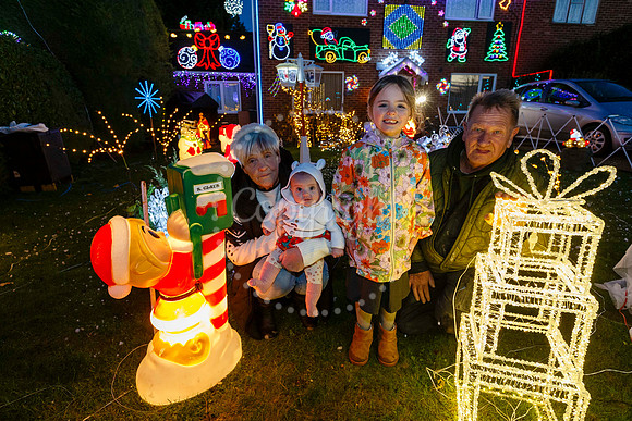 Feltwell charity Christmas lights display