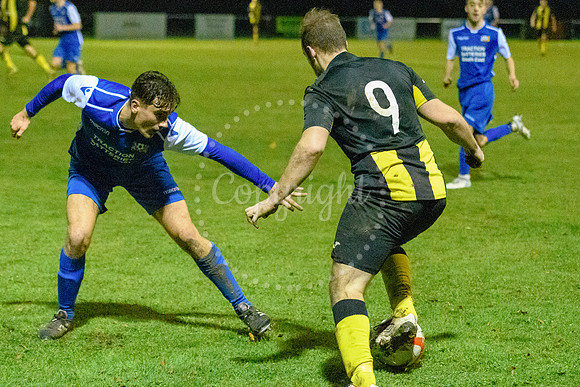 Football action from Debenham LC v Cornard