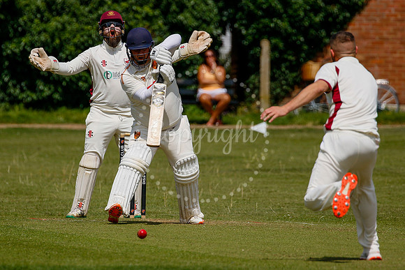 Cricket action from Diss vs Old Buckenham