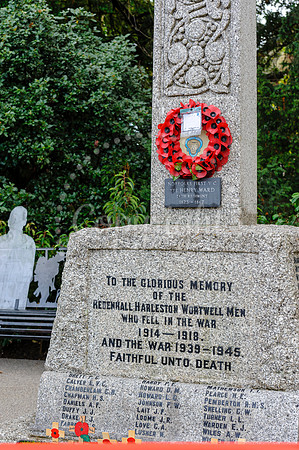 Official unveiling of the war memorial in Harleston