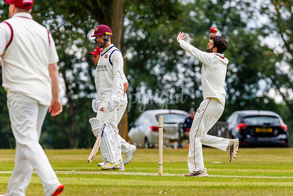 Cricket action from Garboldisham v Fakenham