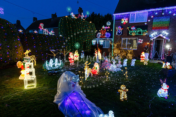 Feltwell charity Christmas lights display