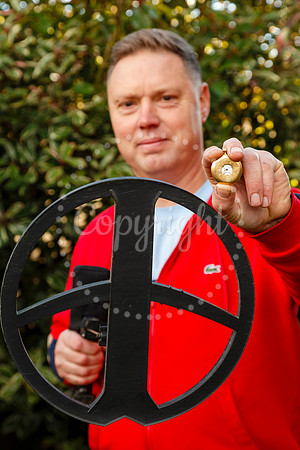 Metal detectorist Rob Webster