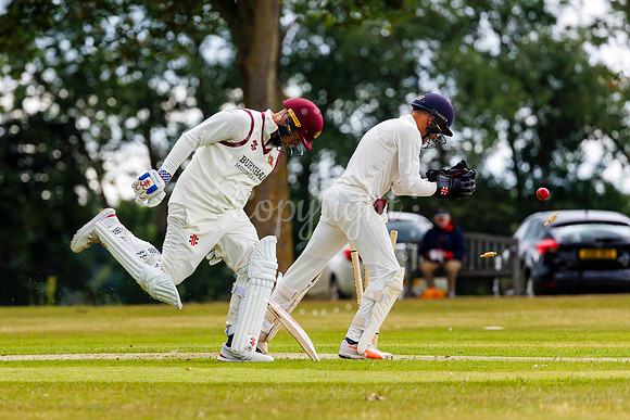 Cricket action from Garboldisham v Fakenham