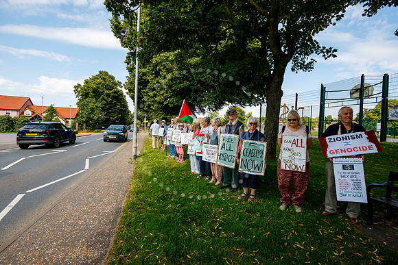 Waveney Valley MP Adrian Ramsay joined the vigil in Diss for the