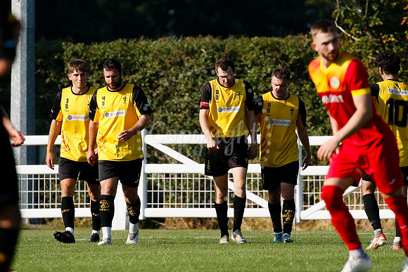 Football action from Walsham-le-Willows vs Fakenham Town