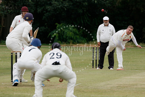 Cricket action from Diss vs Thetford Town