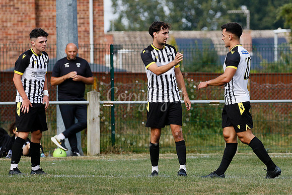 Football acton from Harleston Town vs  Biggleswade Town