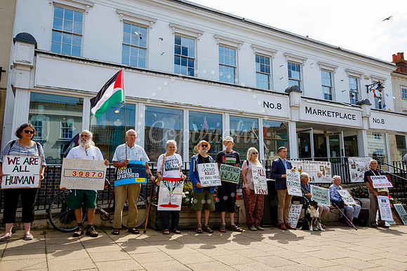 Waveney Valley MP Adrian Ramsay joined the vigil in Diss for the
