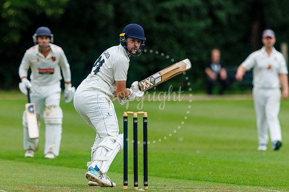 Cricket action from Diss CC v Lowestoft