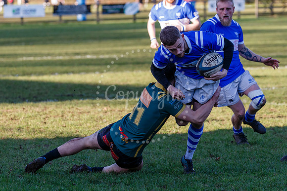 Rugby action from Diss vs Bury St Edmunds II