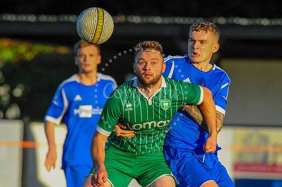 Football action from East Harling v Watton