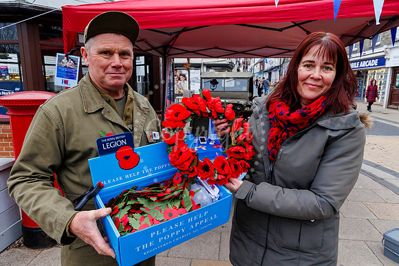 Poppy Appeal collection at the Mere’s Mouth in Diss
