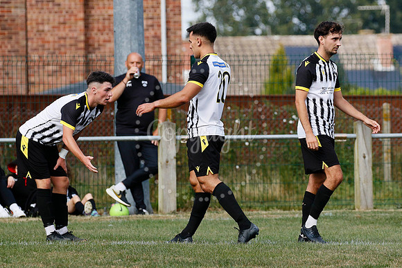 Football acton from Harleston Town vs  Biggleswade Town