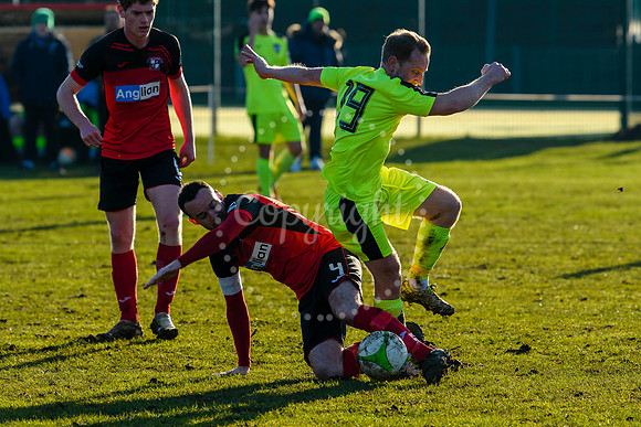 Football action from Long Stratton v Norwich CBS