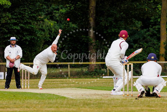 Cricket action from Garboldisham v Fakenham
