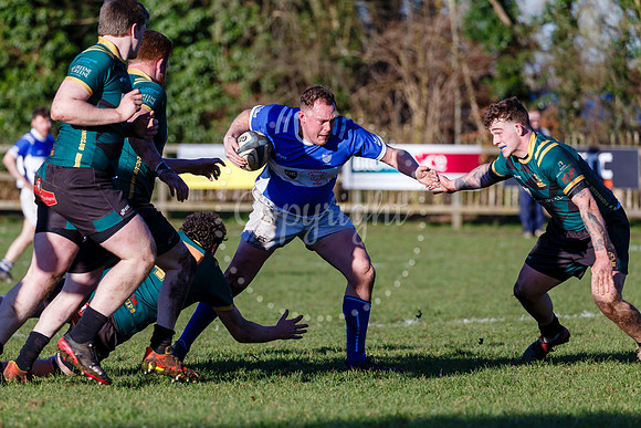 Rugby action from Diss vs Bury St Edmunds II