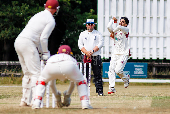 Cricket action from the Old Buckenham vs Brooke