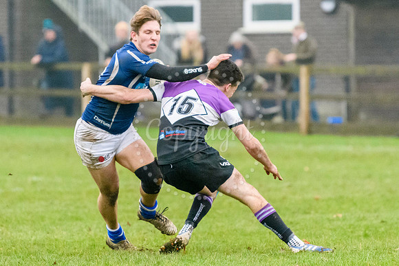Rugby action from Diss v Woodford